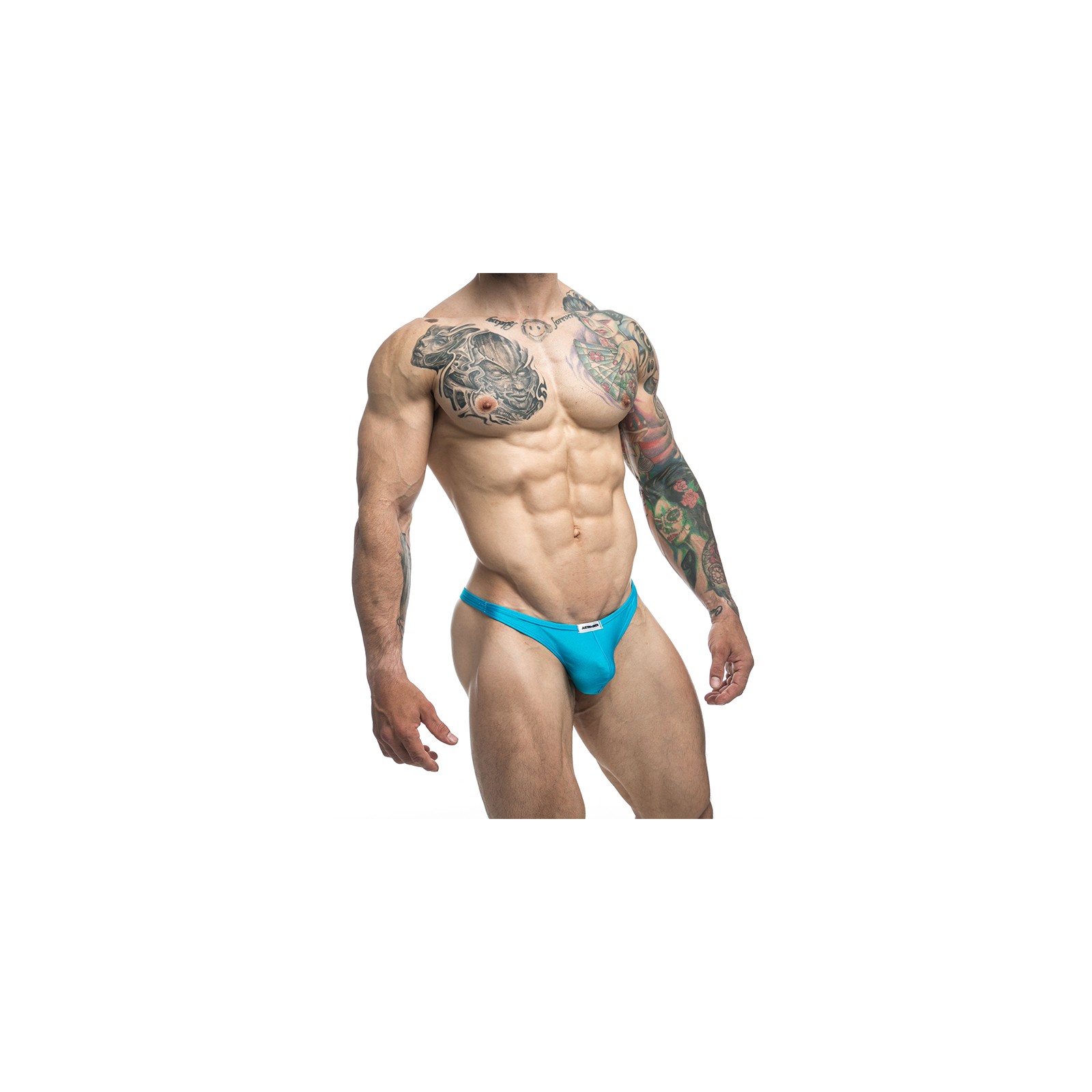 MaleBasics JUSTIN + SIMON Tanga Clásico Turquesa L