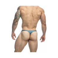 Tanga Clásico MaleBasics JUSTIN + SIMON Metalizado Verde para Comodidad