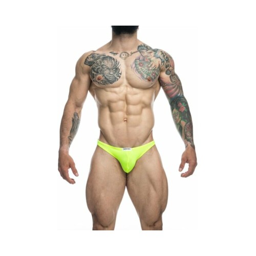 MaleBasics JUSTIN + SIMON Classic Tanga Neon Green | Stylish Underwear