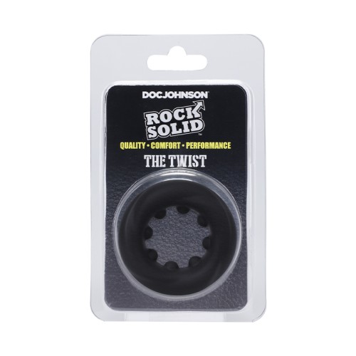 Rock Solid Twist Silicone C-Ring for Enhanced Pleasure