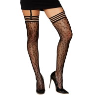 Dreamgirl Animal Print Fishnet Stockings