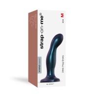 Strap-On-Me Hybrid Snaky Dildo Plug Metallic Blue