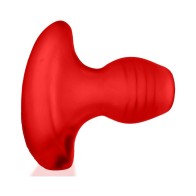 Oxballs Glowhole-1 Hollow Buttplug With LED Insert Small Red Morph