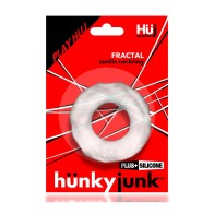 Hunkyjunk Fractal Tactile Cockring - Clear Ice for Comfort