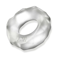 Hunkyjunk Fractal Tactile Cockring - Clear Ice for Comfort