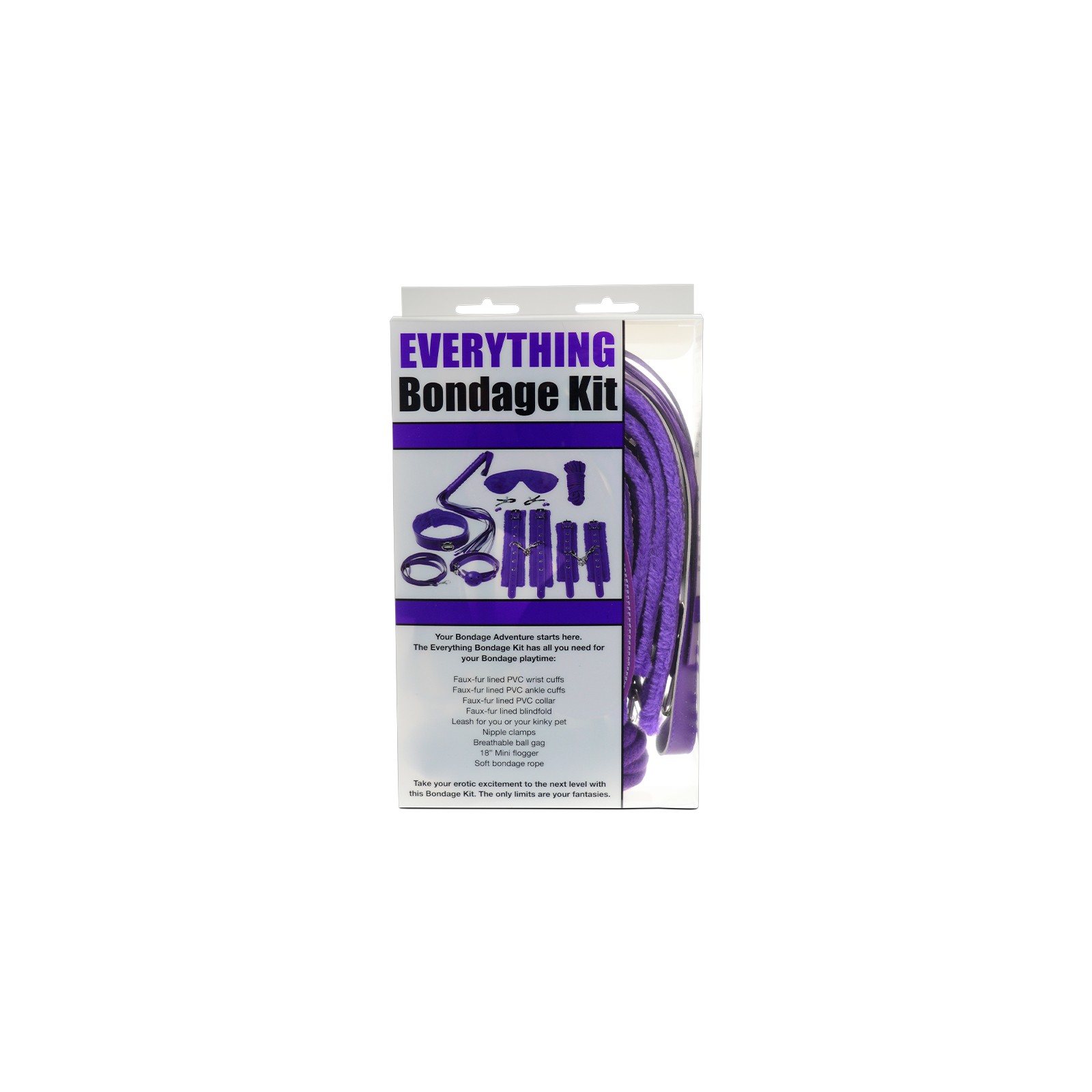 12-Piece Everything Bondage Kit - Purple