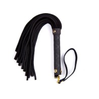 Ple'sur 11 in. Mini Leather Flogger Black