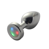 LED Light-Up Metal Anal Plug Small