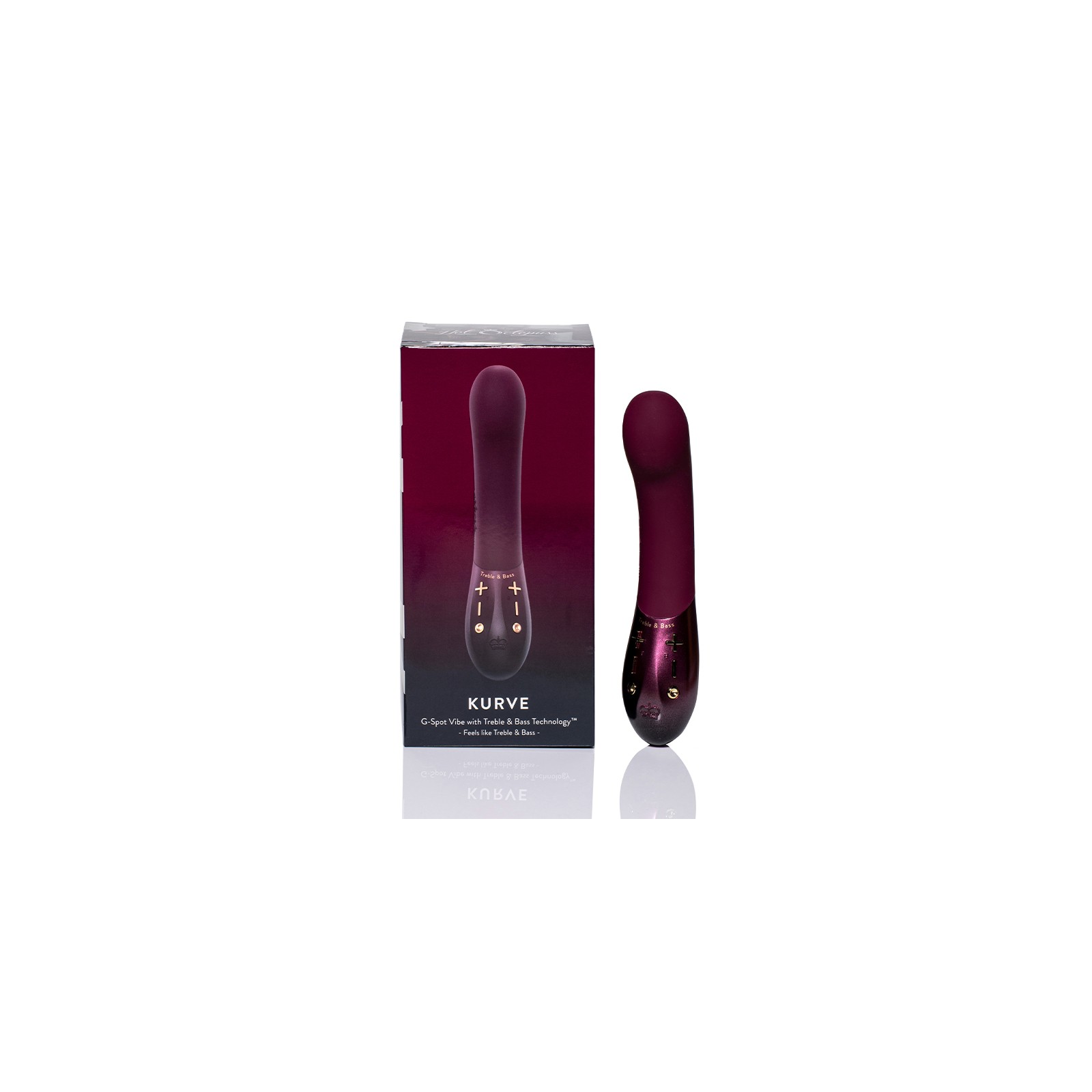 Vibrador Kurve para el Punto G Púrpura