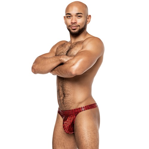 Male Power Bong Thong Disco Desire Negro/Rojo S/M