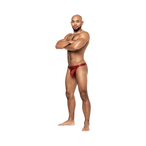 Male Power Bong Thong Disco Desire Negro/Rojo S/M