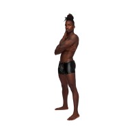 Male Power Poseidon Chap-Style Shorts Black L/XL