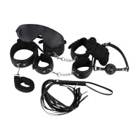 Set de Bondage Lite de Cuero de 7 Piezas de Male Power para Parejas Aventureras