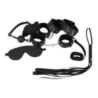 Set de Bondage Lite de Cuero de 7 Piezas de Male Power para Parejas Aventureras