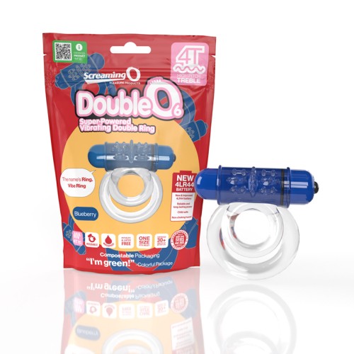 Screaming O 4T DoubleO 6 Vibrating Ring Blueberry - Ultimate Couple's Pleasure