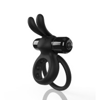 Screaming O 4B Ohare Vibrating Rabbit Double Cockring Black