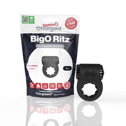 Charged Big O Ritz Vibrating Cockring for Enhanced Pleasure