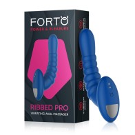 Forto Ribbed Pro Vibrating Anal Massager for Enhanced Pleasure