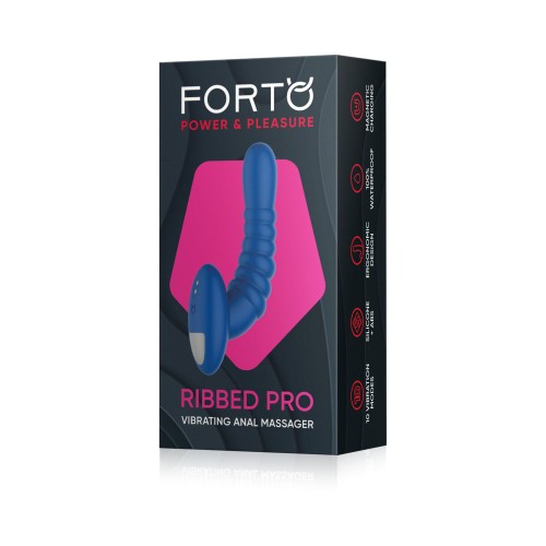 Masajeador Anal Vibrante Forto Ribbed Pro para Mayor Placer