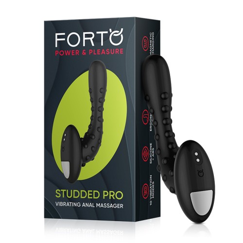 Forto Studded Pro Rechargeable Silicone Vibrating Anal Massager