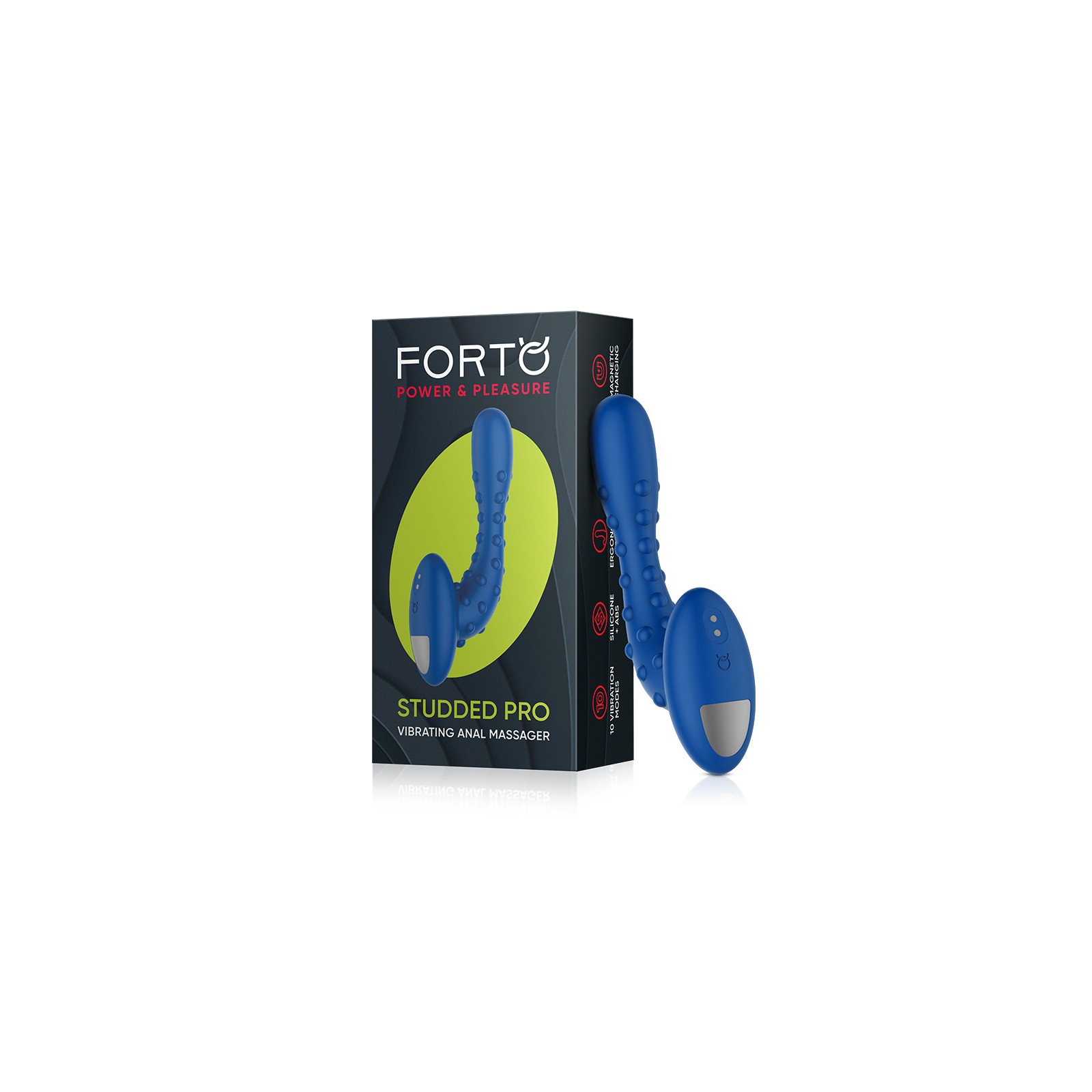 Forto Rechargeable Silicone Vibrating Anal Massager