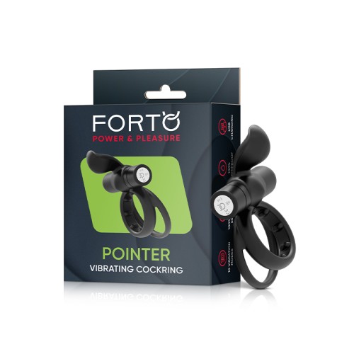 Forto Pointer Dual Rechargeable Cock Ring for Intense Stimulation