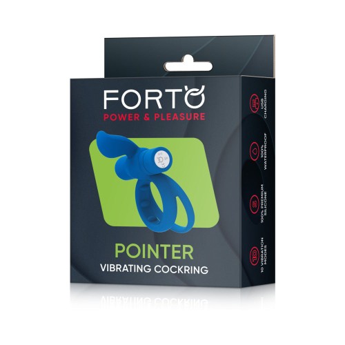 Forto Pointer Rechargeable Vibrating Dual Cockring