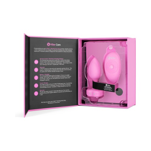 b-Vibe Plug Anal Vibrante Corazón - Placer Supremo