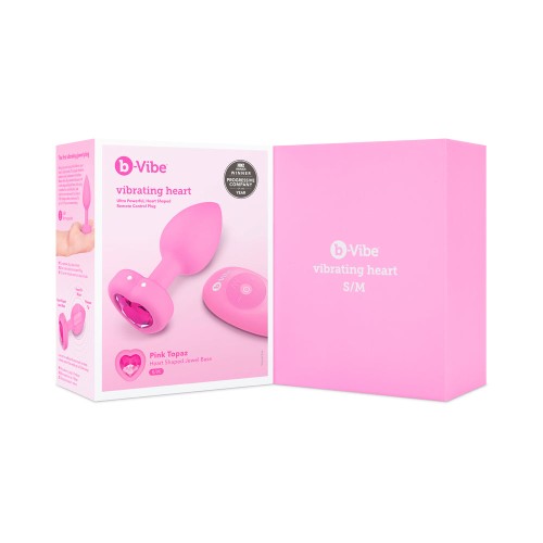 b-Vibe Plug Anal Vibrante Corazón - Placer Supremo