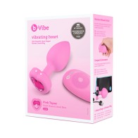 b-Vibe Plug Anal Vibrante Corazón - Placer Supremo