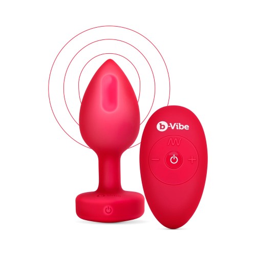 b-Vibe Heart Anal Plug with Vibration for Couples Play