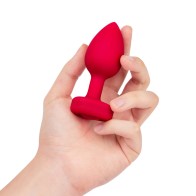 b-Vibe Heart Anal Plug with Vibration for Couples Play