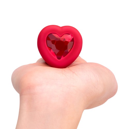 b-Vibe Heart Anal Plug with Vibration for Couples Play