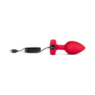 Plug Anal Vibrante en Forma de Corazón b-Vibe para Juegos en Pareja