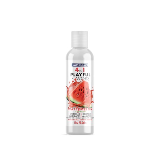 Swiss Navy 4 in 1 Playful Flavors Watermelon for Intimacy