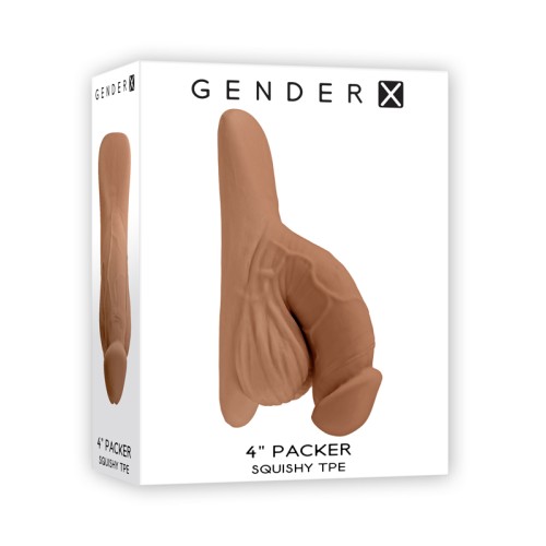 Packer Realista Gender X de 4 in. para Comodidad y Confianza