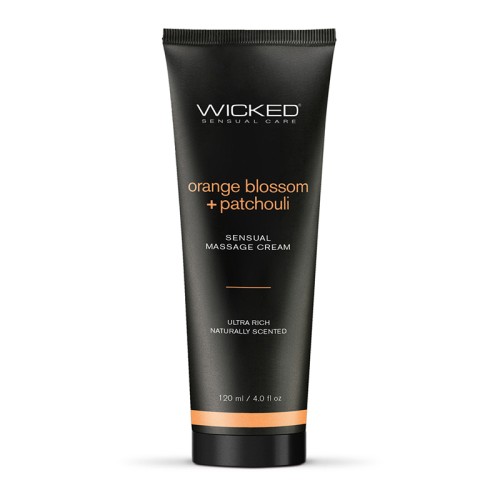 Crema de Masaje Sensual Wicked Naranja + Pachulí 4 oz.