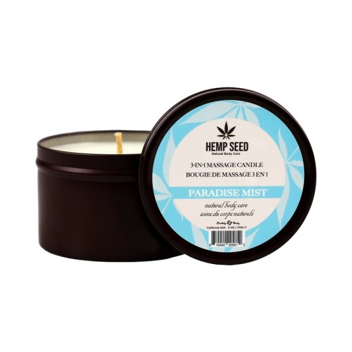 Earthly Body Hemp Seed 3-in-1 Massage Candle Paradise Mist