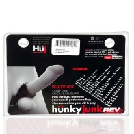 Hunkyjunk Buzzfuck Sling with Taint Vibrator Clear Ice