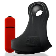 Hunkyjunk Revsling Cock & Ball Sling with Bullet Vibrator Tar Ice