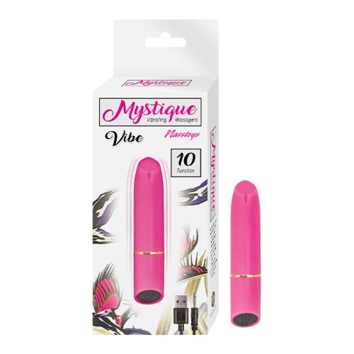 Vibrador Bullet Silicona Recargable Nasstoys Mystique - Rosa