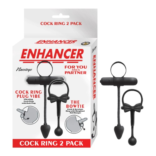 Enhancer Anillo para el Pene 2 Pack para Mayor Placer