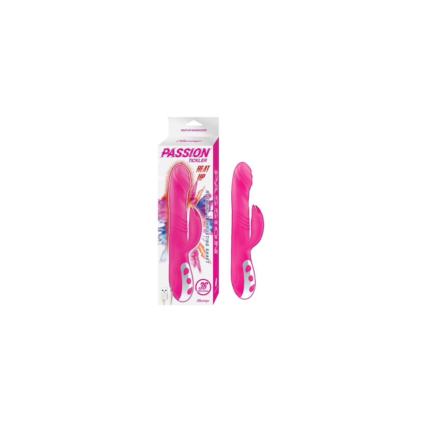 Passion Tickler Heat Up Dual Stimulator with Heating Feature