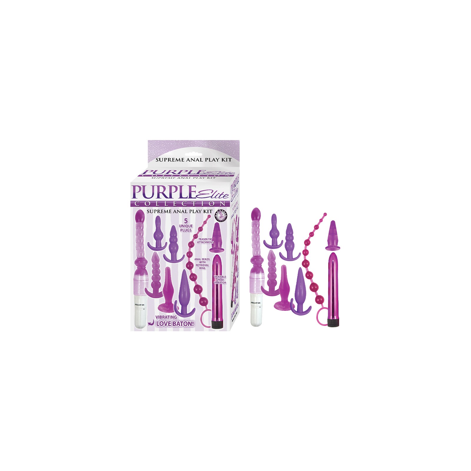 Kit de Juego Anal Purple Elite para Principiantes