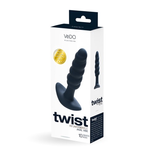 VeDO Twist Plug Anal Vibrador Recargable - Emociones Últimas