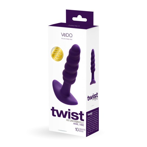 Plug Anal Vibrante VeDO Twist para Sensaciones