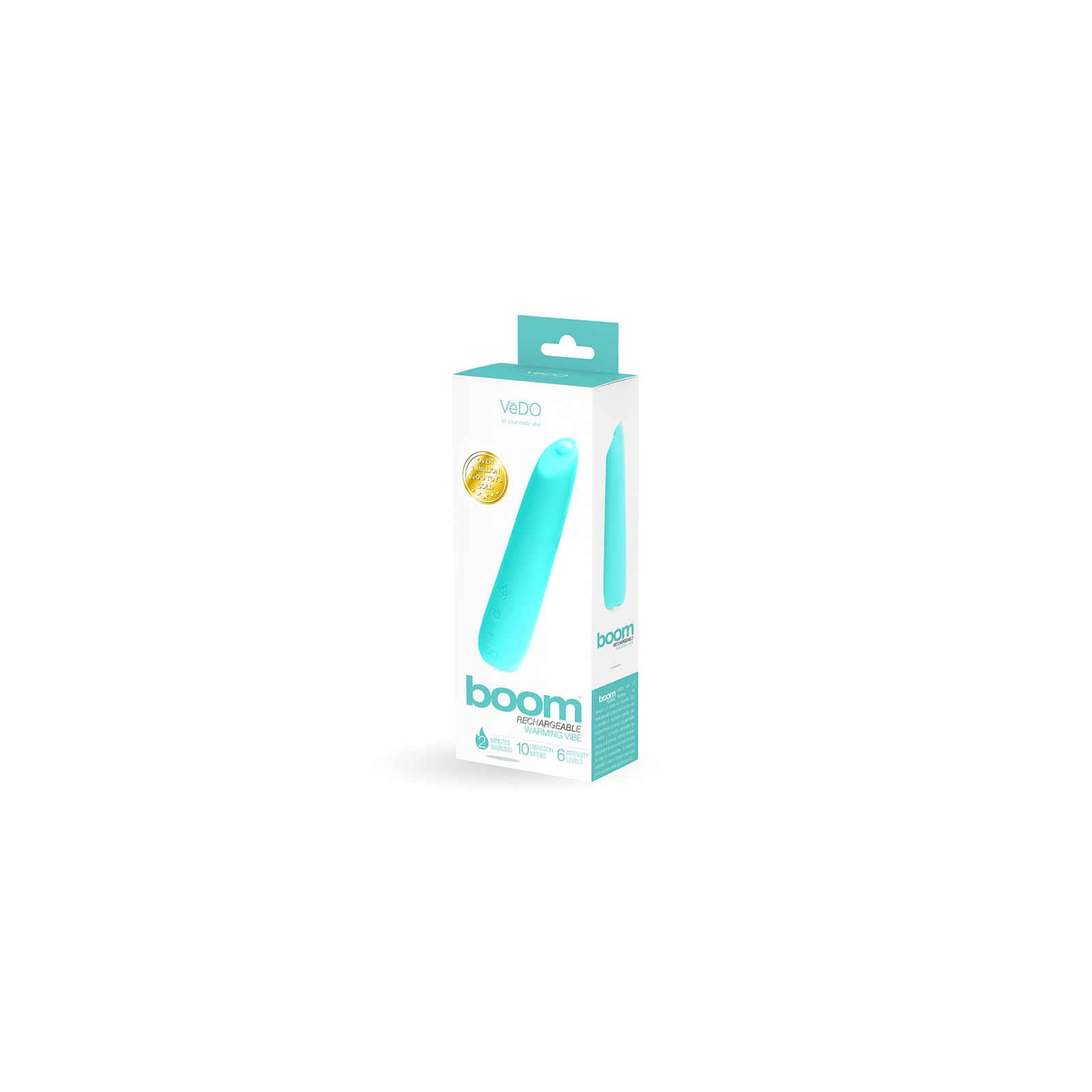 VeDO Boom Warming Slimline Vibrator - Turquoise