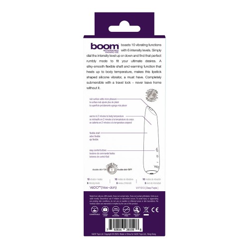 Vibrador VeDO Boom Recargable para Satisfacción Absoluta