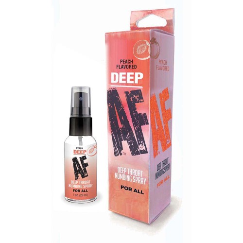 Deep AF Peach Flavored Deep Throat Numbing Spray