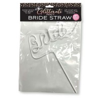 Glitterati Party Bride Twisty Straw